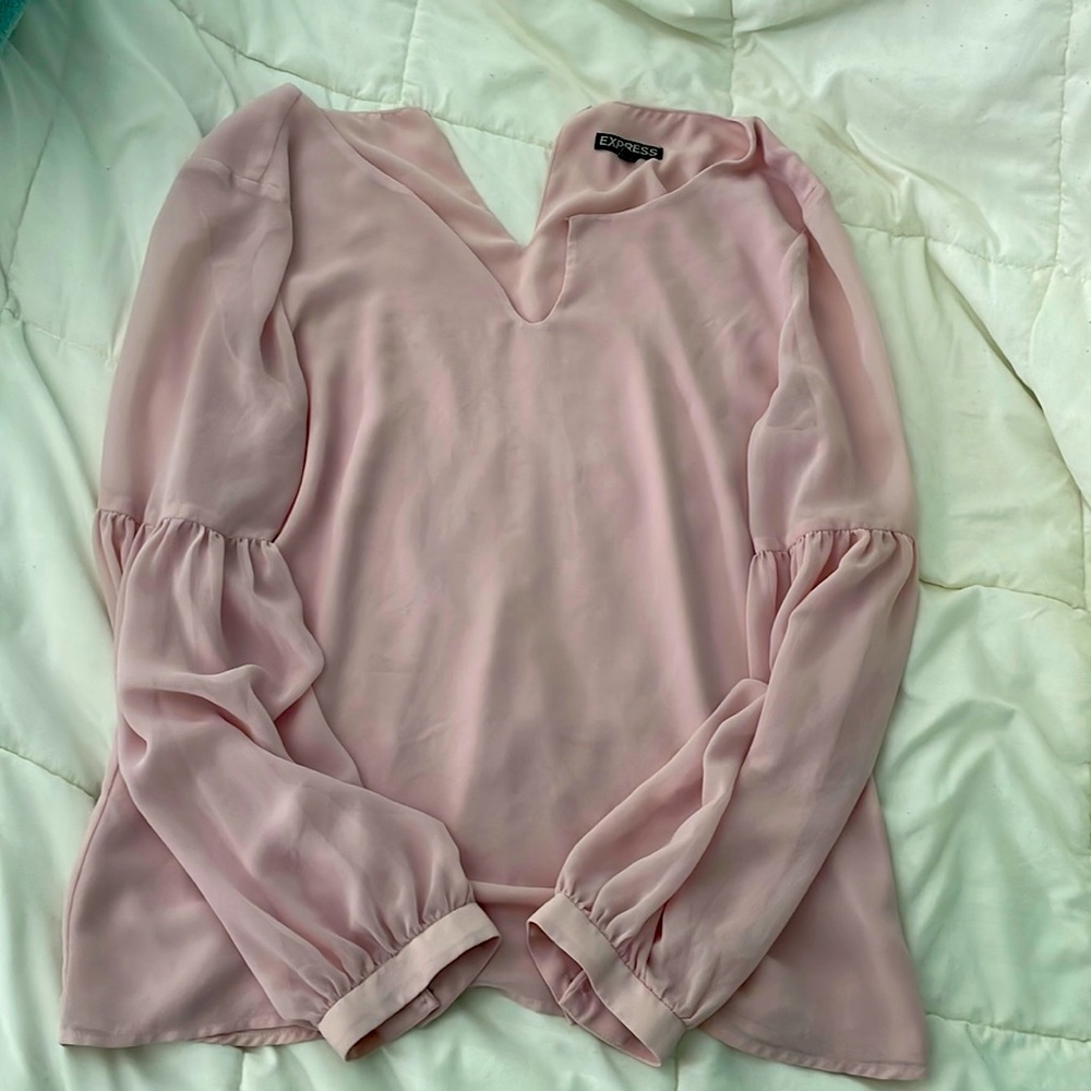 EXPRESS FLOWY PINK TOP